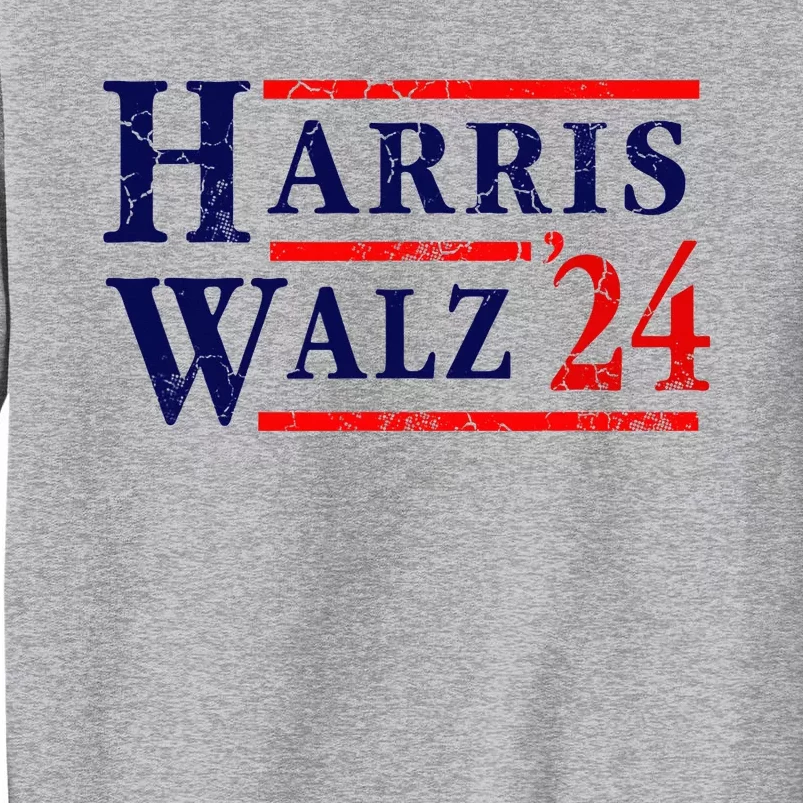 Kamala Harris Tim Walz 2024 Election Democrat Party Tall Sweatshirt