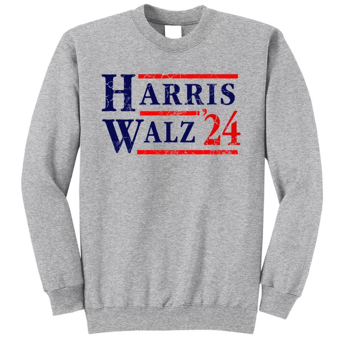 Kamala Harris Tim Walz 2024 Election Democrat Party Tall Sweatshirt