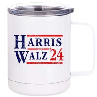 Kamala Harris Tim Walz 2024 Election Democrat Party 12 oz Stainless Steel Tumbler Cup