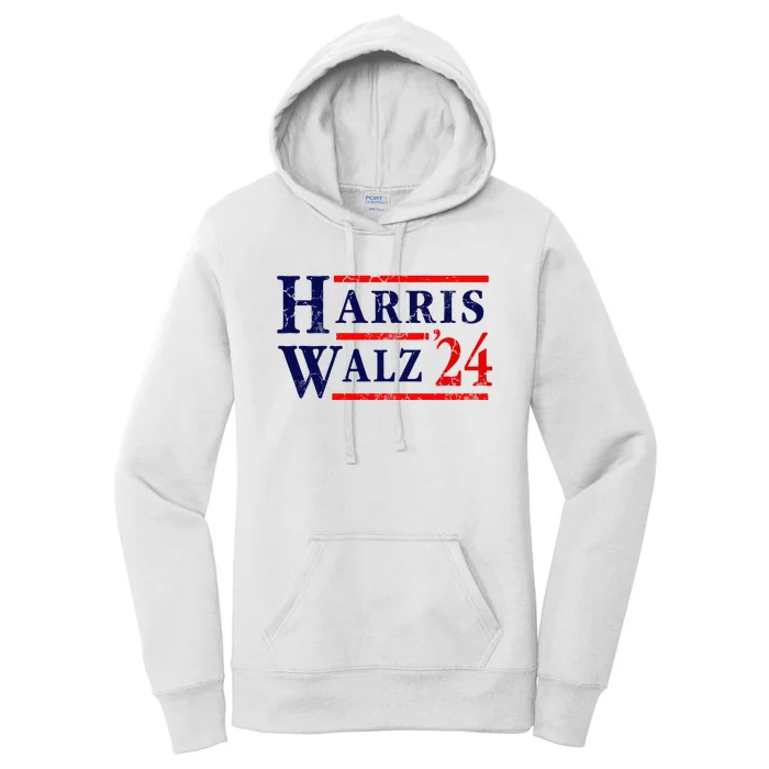 Kamala Harris Tim Walz 2024 Election Democrat Party Women's Pullover Hoodie