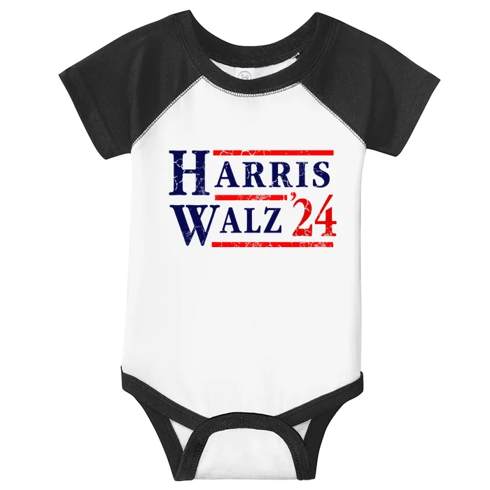 Kamala Harris Tim Walz 2024 Election Democrat Party Infant Baby Jersey Bodysuit