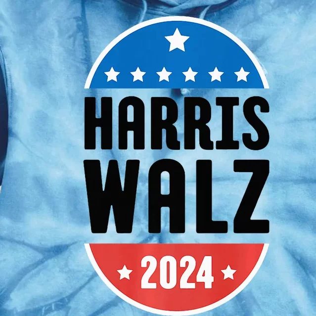 Kamala Harris Tim Walz 2024 Tie Dye Hoodie