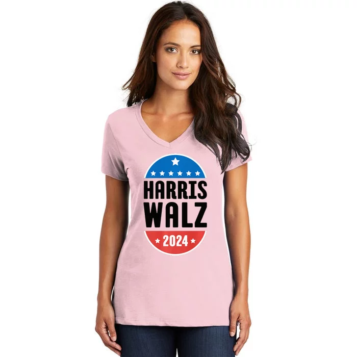 Kamala Harris Tim Walz 2024 Women's V-Neck T-Shirt