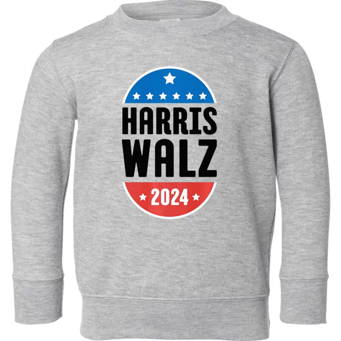 Kamala Harris Tim Walz 2024 Toddler Sweatshirt