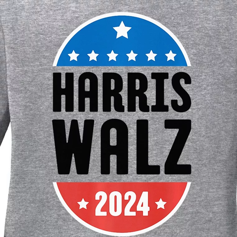 Kamala Harris Tim Walz 2024 Ladies Long Sleeve Shirt