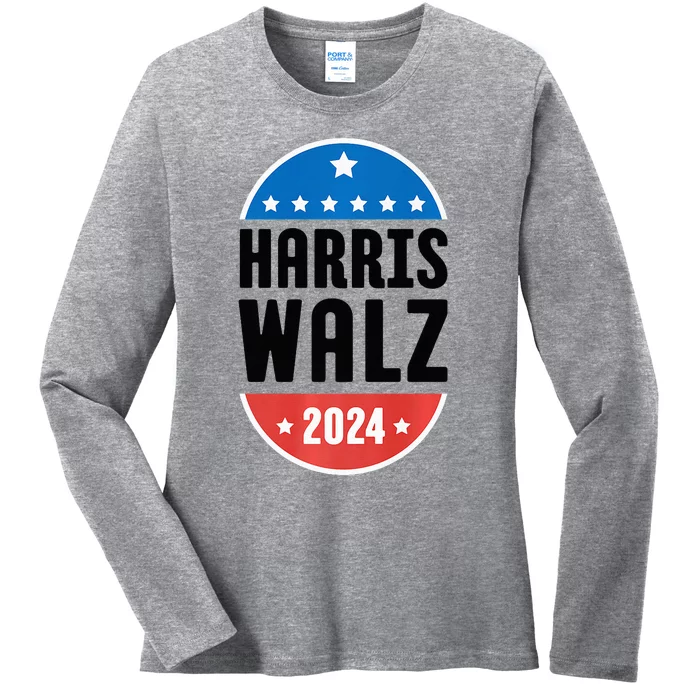 Kamala Harris Tim Walz 2024 Ladies Long Sleeve Shirt