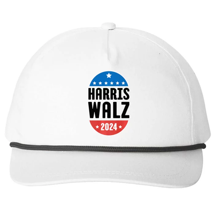 Kamala Harris Tim Walz 2024 Snapback Five-Panel Rope Hat