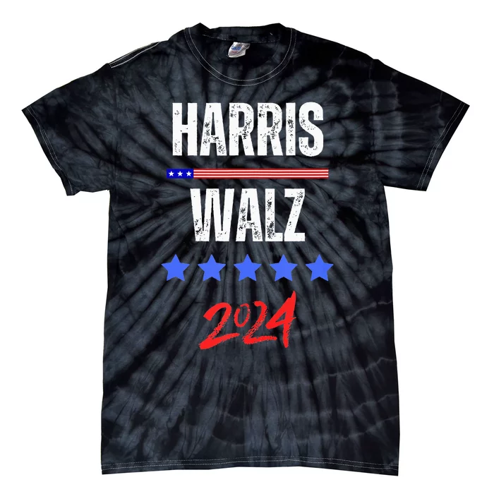 Kamala Harris Tim Walz 2024 Tie-Dye T-Shirt