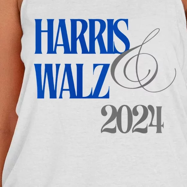 Kamala Harris Tim Walz 2024 We Will Not Go Back Women's Knotted Racerback Tank