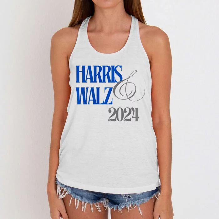 Kamala Harris Tim Walz 2024 We Will Not Go Back Women's Knotted Racerback Tank