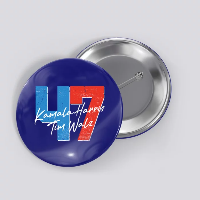 Kamala Harris Tim Walz 47 2024 Election Button