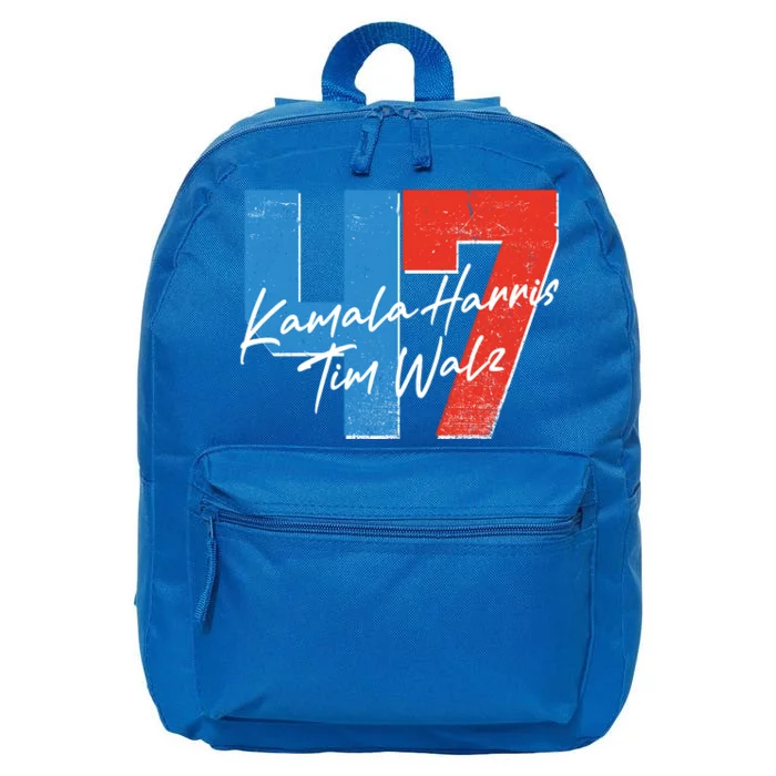 Kamala Harris Tim Walz 47 2024 Election 16 in Basic Backpack