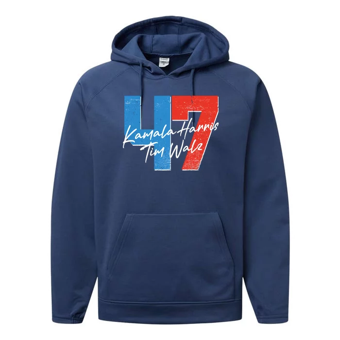 Kamala Harris Tim Walz 47 2024 Election Performance Fleece Hoodie