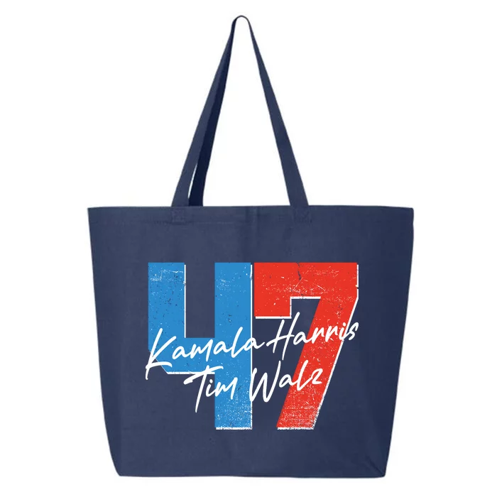 Kamala Harris Tim Walz 47 2024 Election 25L Jumbo Tote