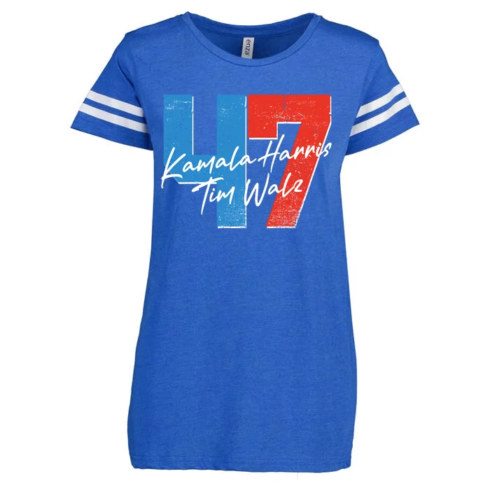 Kamala Harris Tim Walz 47 2024 Election Enza Ladies Jersey Football T-Shirt