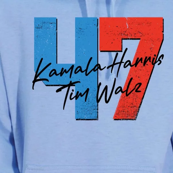 Kamala Harris Tim Walz 47 2024 Election Unisex Surf Hoodie