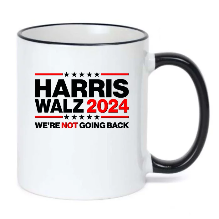 Kamala Harris Tim Walz 2024 Election Were Not Going Back Black Color Changing Mug