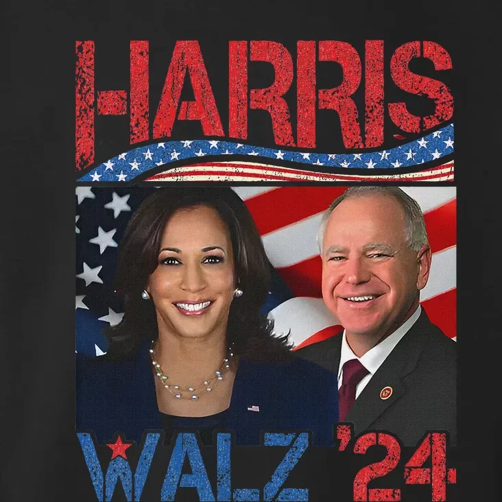 Kamala Harris Tim Walz Waltz Toddler Hoodie