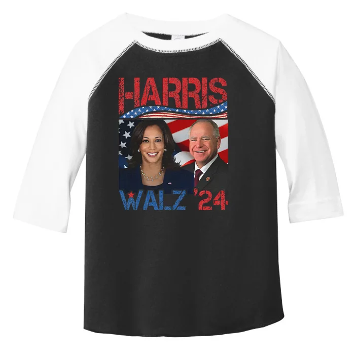 Kamala Harris Tim Walz Waltz Toddler Fine Jersey T-Shirt