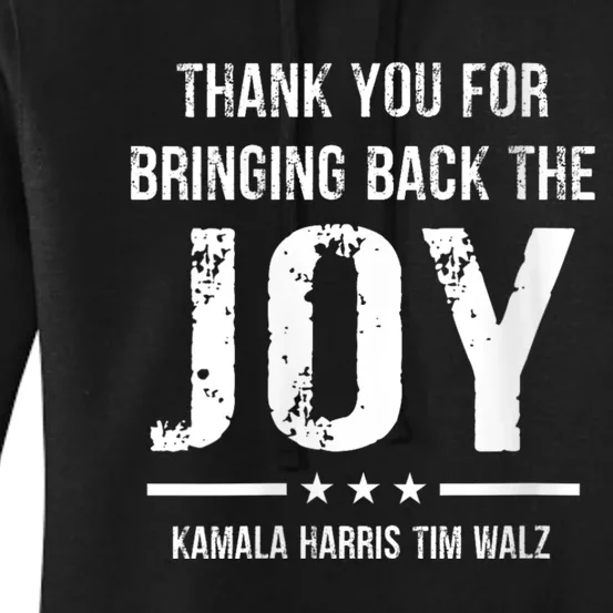 Kamala Harris Tim Walz Waltz 2024 Joyful Warriors Women's Pullover Hoodie