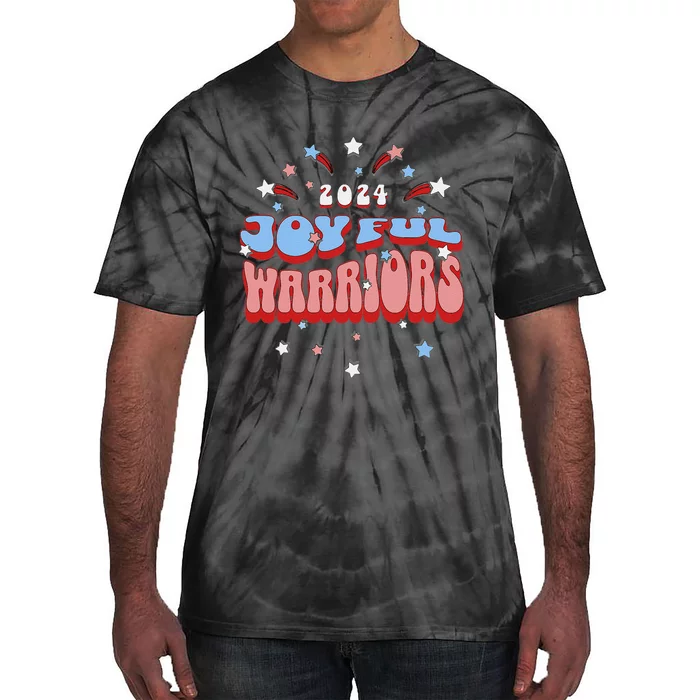 Kamala Harris Tim Walz Joyful Warrirors 2024 Tie-Dye T-Shirt