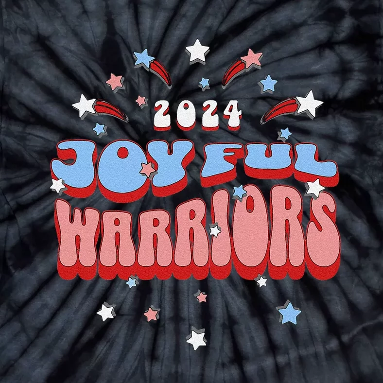 Kamala Harris Tim Walz Joyful Warrirors 2024 Tie-Dye T-Shirt