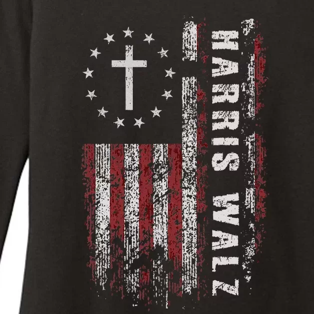 Kamala Harris Tim Walz Waltz Election Party Wear Womens CVC Long Sleeve Shirt