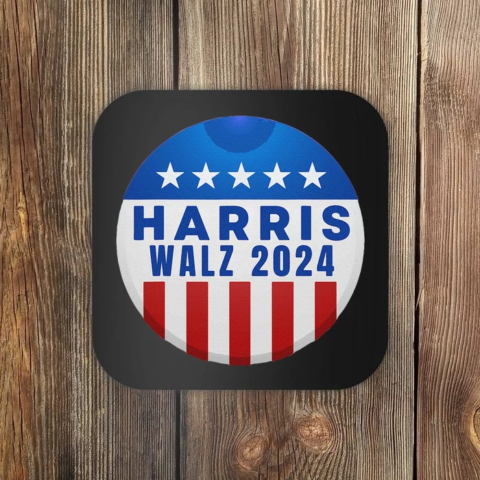 Kamala Harris Tim Walz Waltz Election Party Wear Coaster