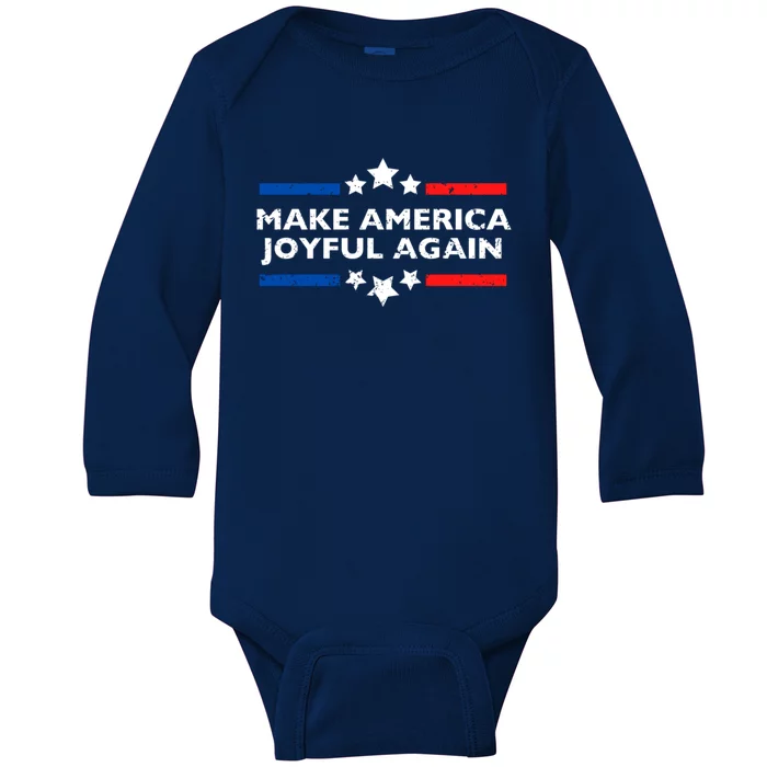 Kamala Harris Tim Walz Waltz 2024 Joyful Warriors Baby Long Sleeve Bodysuit