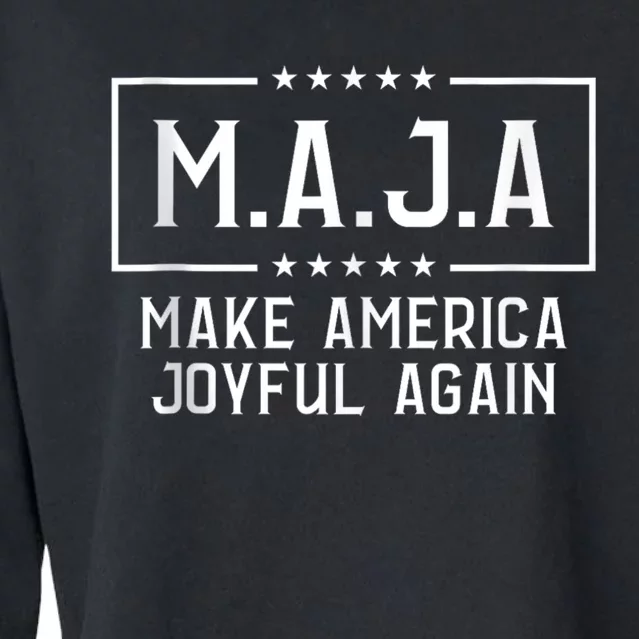 Kamala Harris Tim Walz Waltz 2024 Joyful Warriors Cropped Pullover Crew