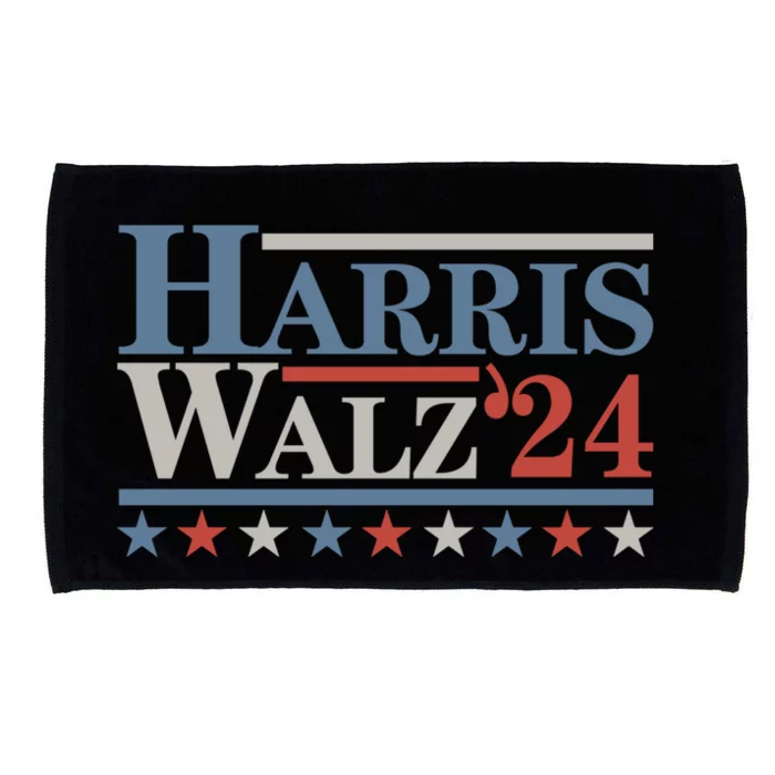 Kamala Harris Tim Walz Waltz Gift Harris Walz Waltz 2024 Gift Microfiber Hand Towel