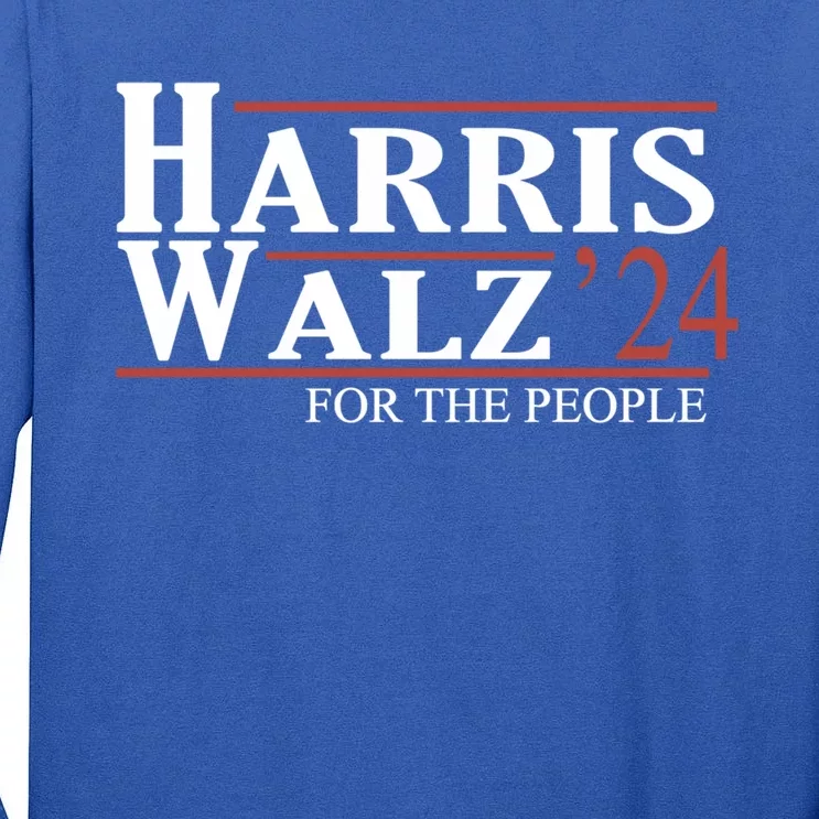 Kamala Harris Tim Walz Waltz Gift Tall Long Sleeve T-Shirt