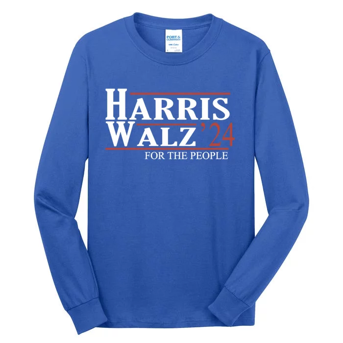 Kamala Harris Tim Walz Waltz Gift Tall Long Sleeve T-Shirt