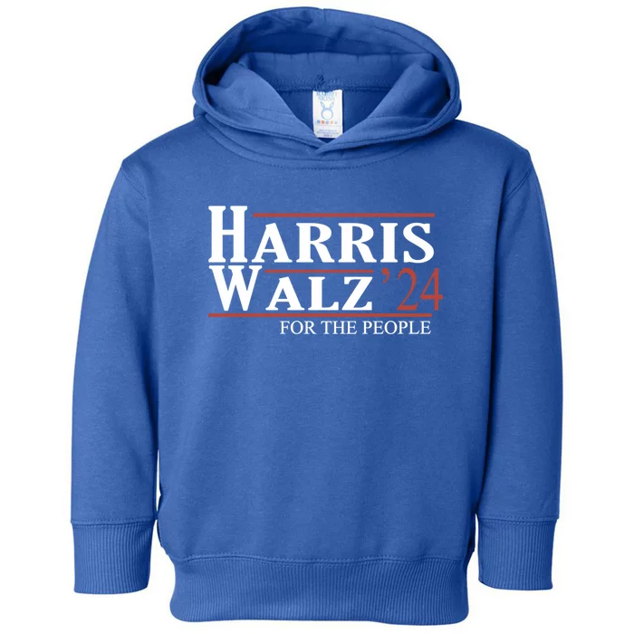 Kamala Harris Tim Walz Waltz Gift Toddler Hoodie