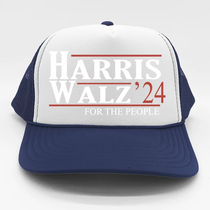 Kamala Harris Tim Walz Waltz Gift Trucker Hat