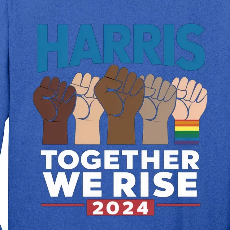 Kamala Harris Together We Rise Equality Usa Election 2024 Gift Long Sleeve Shirt