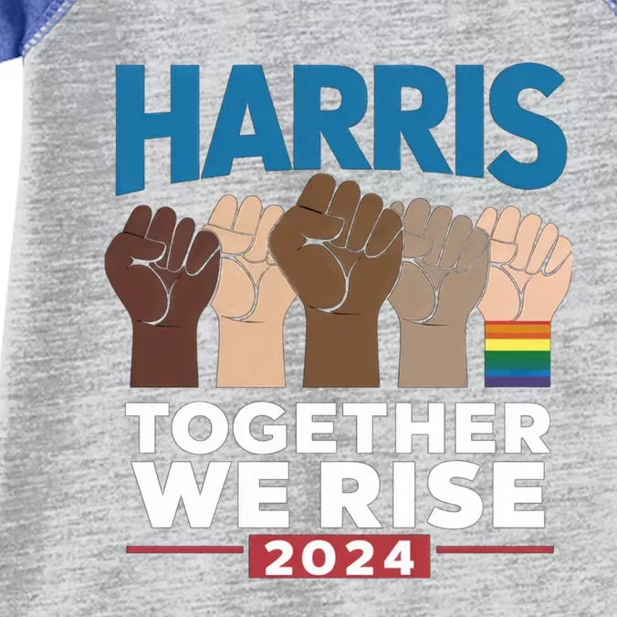 Kamala Harris Together We Rise Equality Usa Election 2024 Gift Infant Baby Jersey Bodysuit