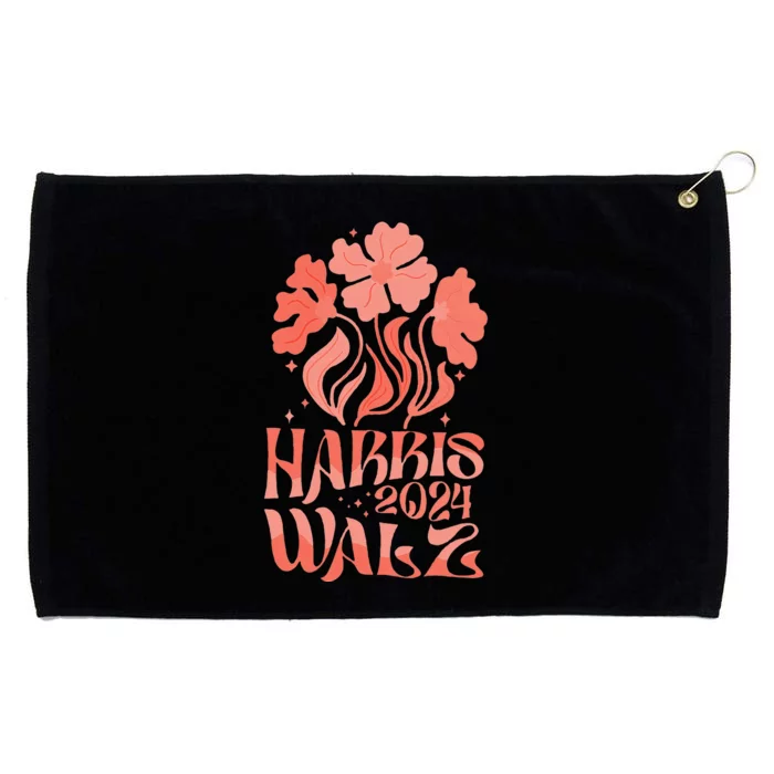 Kamala Harris Tim Walz 2024 Boho Aesthetic Harris Waltz 2024 Grommeted Golf Towel