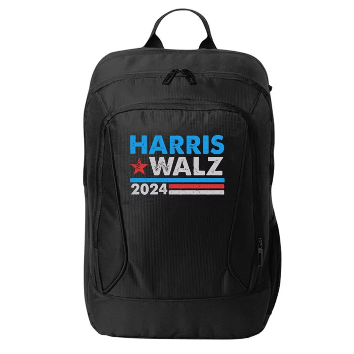 Kamala Harris Tim Walz 2024 Election Distressed City Backpack