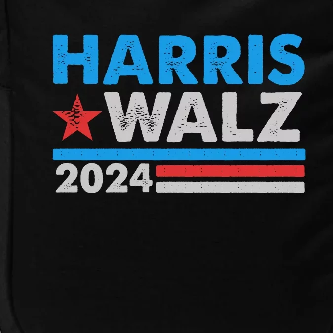 Kamala Harris Tim Walz 2024 Election Distressed Impact Tech Backpack