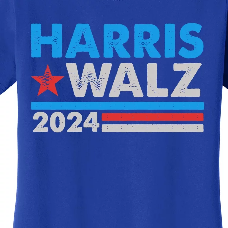 Kamala Harris Tim Walz 2024 Election Distressed Women's T-Shirt