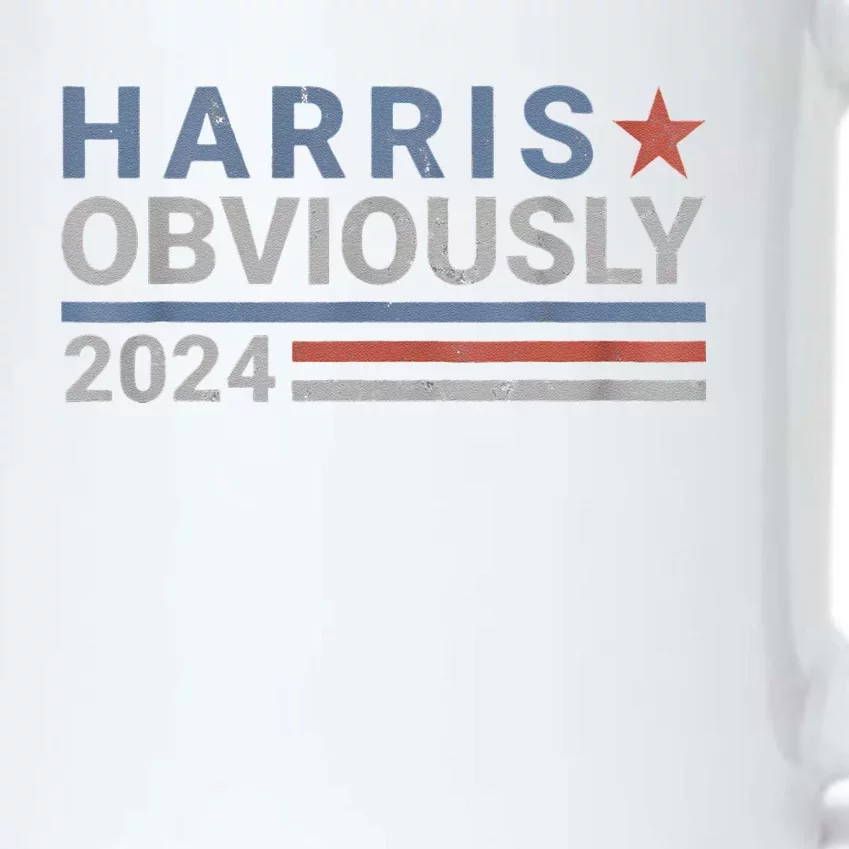 Kamala Harris Tim Walz Obviously Vote Harris Walz Waltz 2024 Black Color Changing Mug