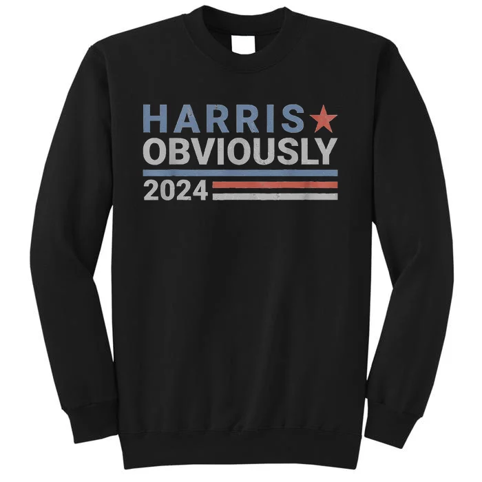 Kamala Harris Tim Walz Obviously Vote Harris Walz Waltz 2024 Sweatshirt