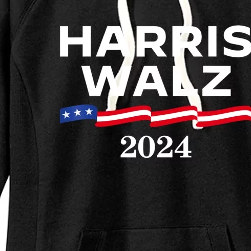 Kamala Harris Tim Walz 2024 Election For President Women's Fleece Hoodie