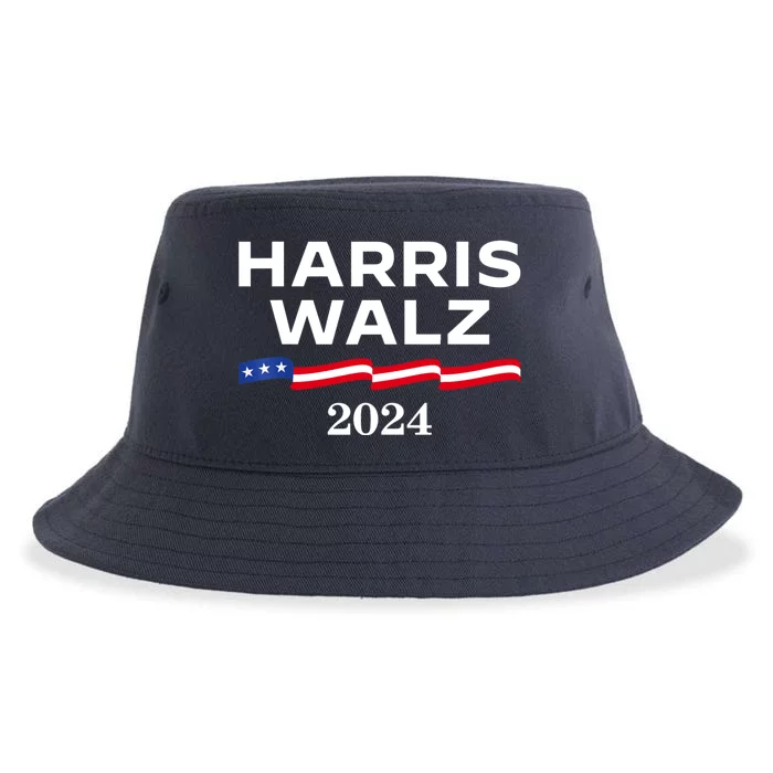 Kamala Harris Tim Walz 2024 Election For President Sustainable Bucket Hat