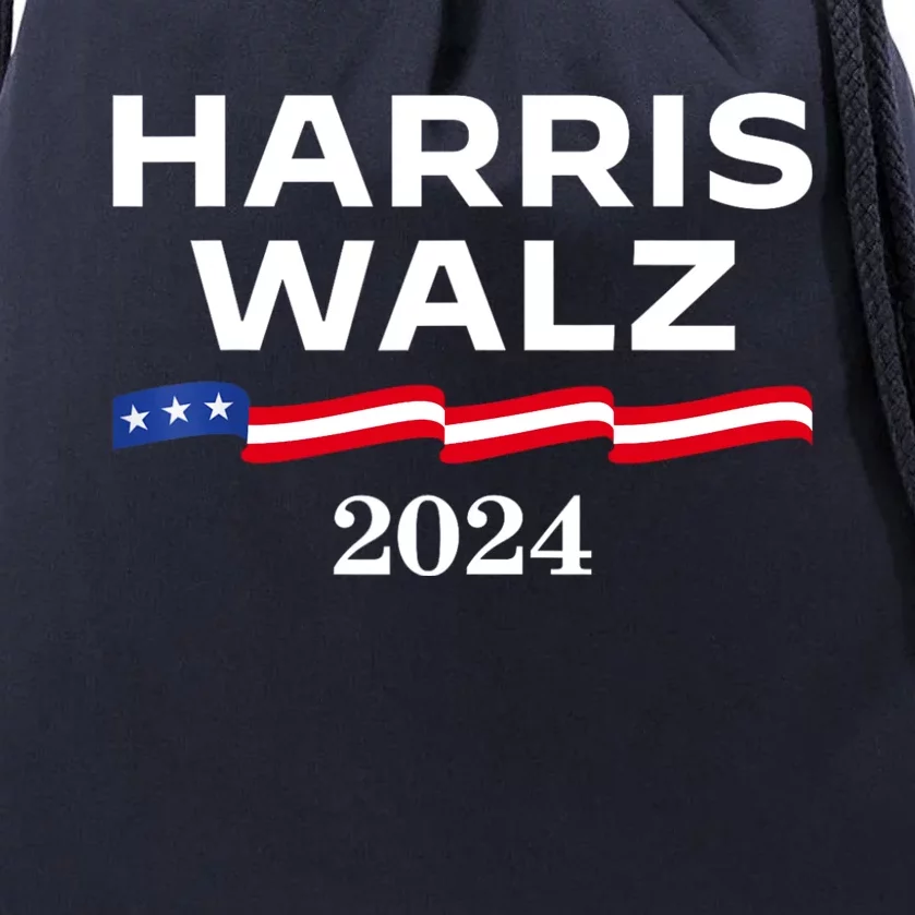 Kamala Harris Tim Walz 2024 Election For President Drawstring Bag