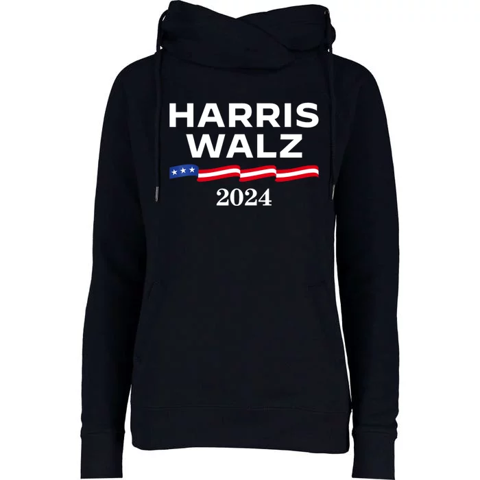 Kamala Harris Tim Walz 2024 Election For President Womens Funnel Neck Pullover Hood