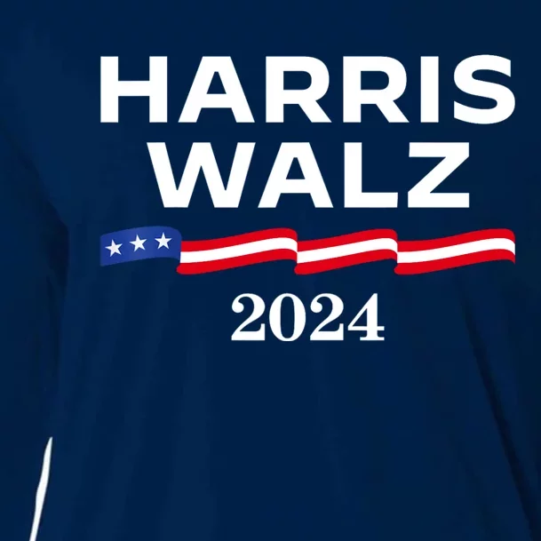 Kamala Harris Tim Walz 2024 Election For President Cooling Performance Long Sleeve Crew