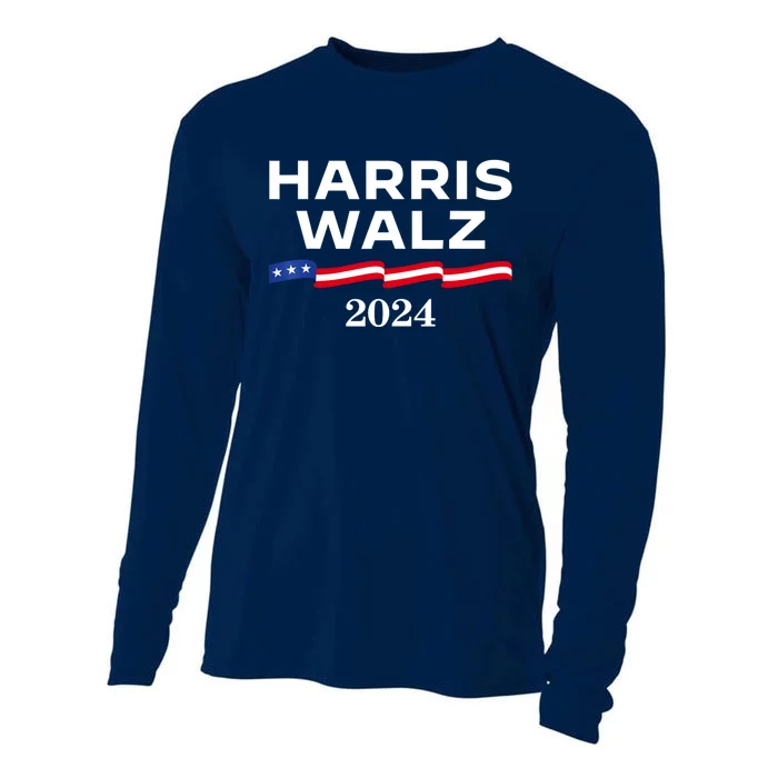 Kamala Harris Tim Walz 2024 Election For President Cooling Performance Long Sleeve Crew