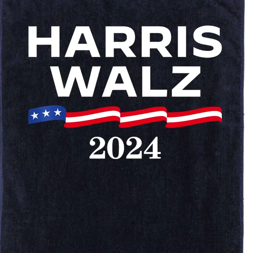 Kamala Harris Tim Walz 2024 Election For President Platinum Collection Golf Towel